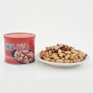 兩小無猜麻辣花生罐裝