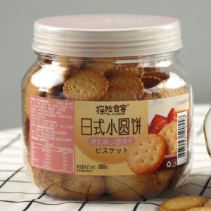 探險(xiǎn)食客日式小圓餅?zāi)先槲缎A餅干380g