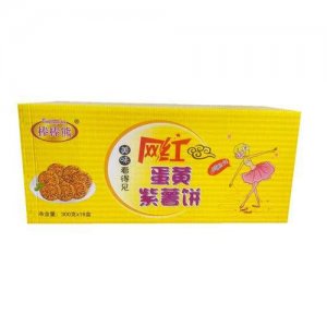 棒棒熊網(wǎng)紅蛋黃紫薯餅300gx18盒