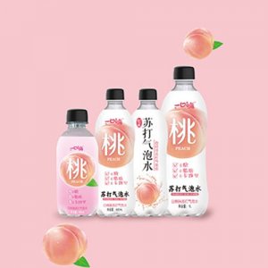一口嗨白桃味蘇打氣泡水