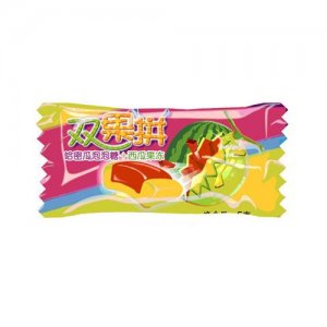 酷奇智哈密瓜泡泡糖西瓜果凍雙果拼