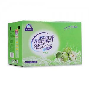 新馬果飲熱帶果汁蘋果味飲料箱裝
