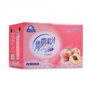 新馬果飲熱帶果汁水蜜桃味飲料箱裝