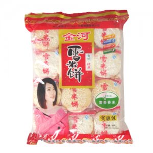 金河雪米餅380克