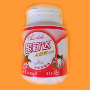 超莉達(dá)木糖醇口香糖清爽草莓味48克