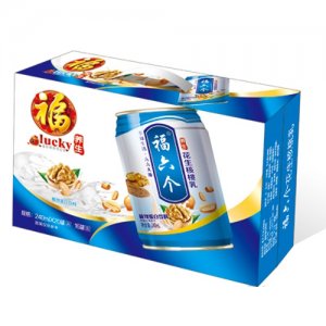 福六個養(yǎng)生花生核桃乳矮罐（藍箱裝）