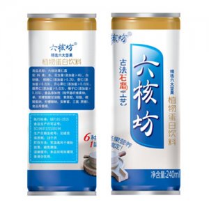 六核坊植物蛋白飲料240ml罐裝
