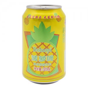 藍(lán)發(fā)菠蘿啤果味飲料320ml