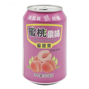 藍(lán)發(fā)蜜桃果味蜜桃爽飲料320ml