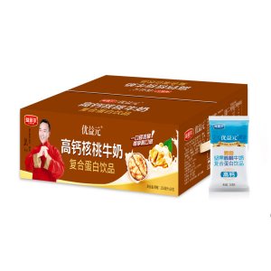 益菲爾優(yōu)益元高鈣核桃牛奶250mlx16包