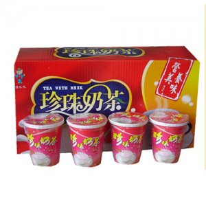 頂呱呱奇異鳥-75g杯裝奶茶（草莓味)