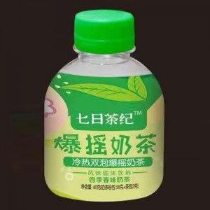 七日茶紀(jì)爆搖奶茶四季春味