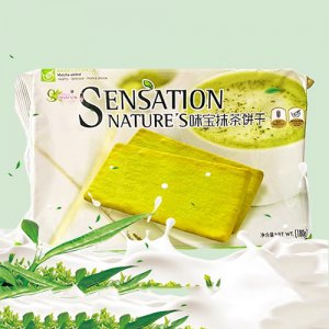 味寶抹茶餅薄餅180g
