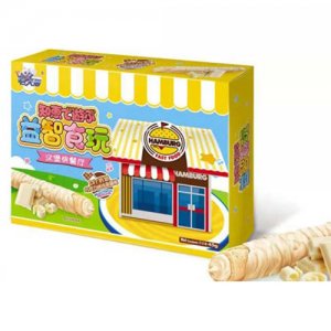 飛天貓漢堡快餐廳巧克力涂層蛋卷