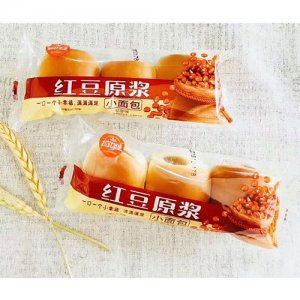 拉菲堡堡紅豆原漿小面包稱重