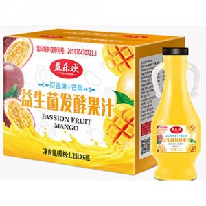 益樂歡益生菌發(fā)酵百香果汁1.25Lx6