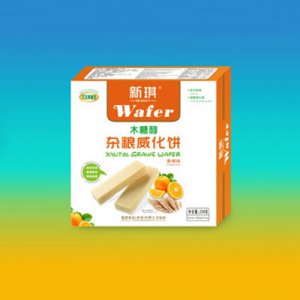 新琪木糖醇雜糧威化餅香橙味
