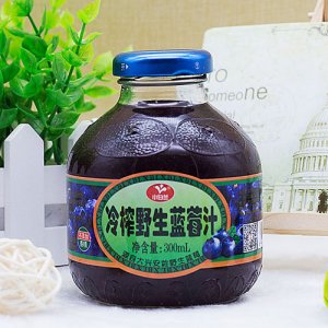 小白蘭冷榨野生藍(lán)莓汁300ml