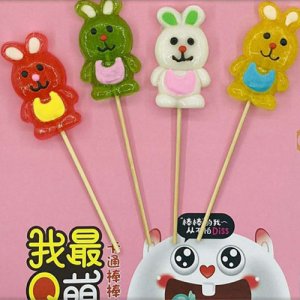 喜果樂卡通兔子棒棒糖50g