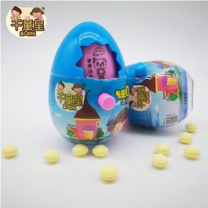 千童星卡趣Q蛋益智糖果盒裝