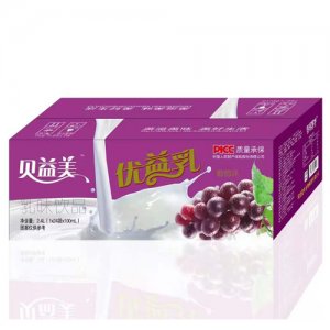 貝益美優(yōu)益乳葡萄味箱裝