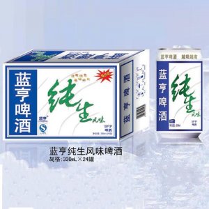 藍(lán)亨純生風(fēng)味啤酒罐裝