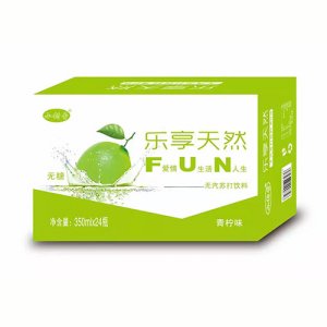 小封號樂享天然無汽蘇打飲料青檸味