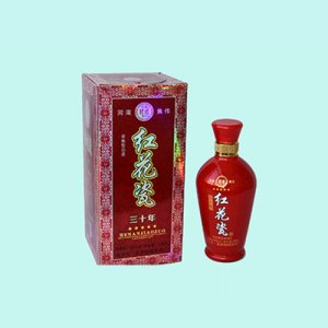 韓園窖紅花瓷酒