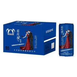 愛京玫瑰養(yǎng)生啤酒330mlX24罐藍色