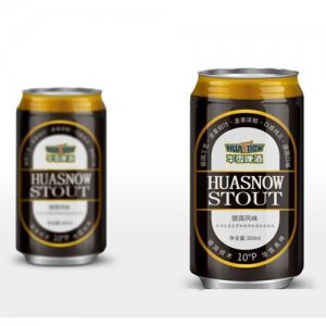 華雪黑啤易拉罐啤酒