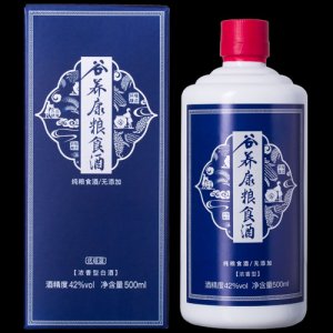 42度谷養(yǎng)康糧食酒優(yōu)級(jí)藍(lán)500ml白酒