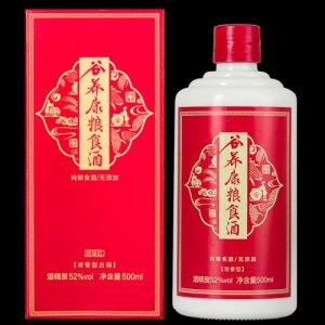 52度谷養(yǎng)康糧食酒優(yōu)級(jí)紅500ml白酒