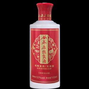 52度谷養(yǎng)康糧食酒優(yōu)級(jí)紅小酒版100ml