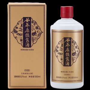 52度谷養(yǎng)康糧食酒優(yōu)級(jí)金500ml白酒