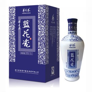 華夏春藍花瓷酒