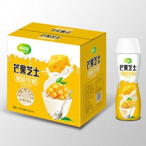 恒欣源芒果芝士果粒牛奶1.25Lx6瓶