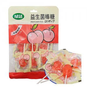 綠活水蜜桃益生菌棒糖48g