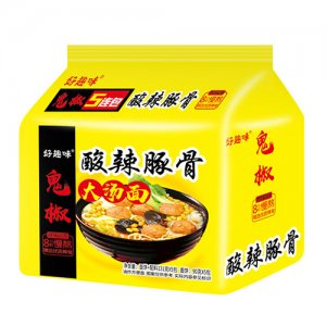 好趣味鬼椒酸辣豚骨大湯面131gx5包