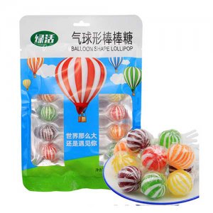 綠活氣球形棒棒糖80g