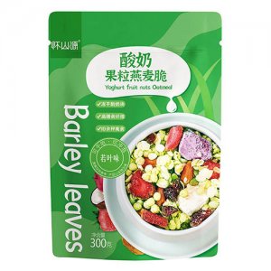 懷山源酸奶果粒燕麥脆若葉味300g