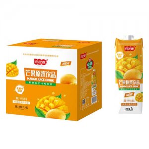 百芝源山果印象芒果汁鉆石包1L