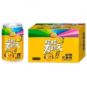 維維粒粒爽翻天鮮橙芒果爽果粒飲料310mlx20罐