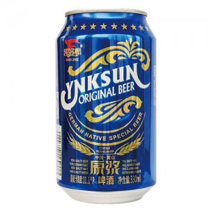 迎客松原漿啤酒11.1度330ml