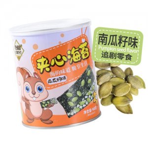 心貽夾心海苔南瓜籽味40g