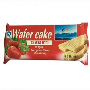 福軒園歐式威化餅草莓奶味108g