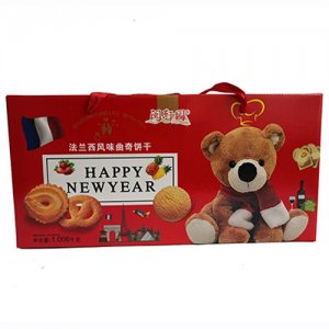 閩軒園法蘭西風(fēng)味曲奇餅干1.006kg