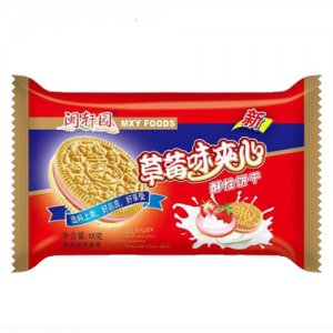 閩軒園草莓味夾心酥性餅干