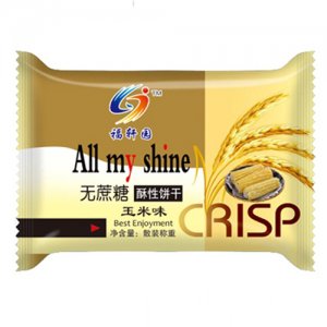 福軒園無蔗糖酥性餅干玉米味稱重