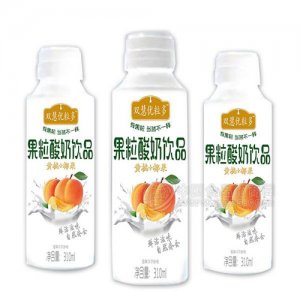 雙慧優(yōu)粒黃桃椰果果粒酸奶飲品310ml