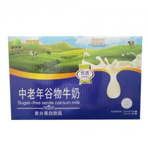 北大荒中老年谷物牛奶復(fù)合蛋白飲品